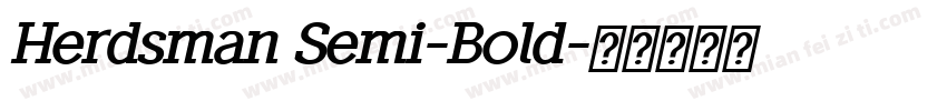 Herdsman Semi-Bold字体转换
